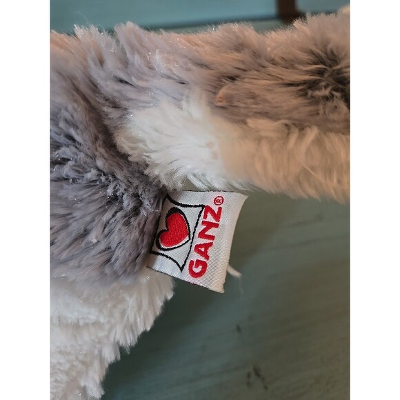 Ganz Husky Dog White Grey Super Soft Plush 12" Fun Imagination Stuffed Toy Puppy - Picture 5 of 7